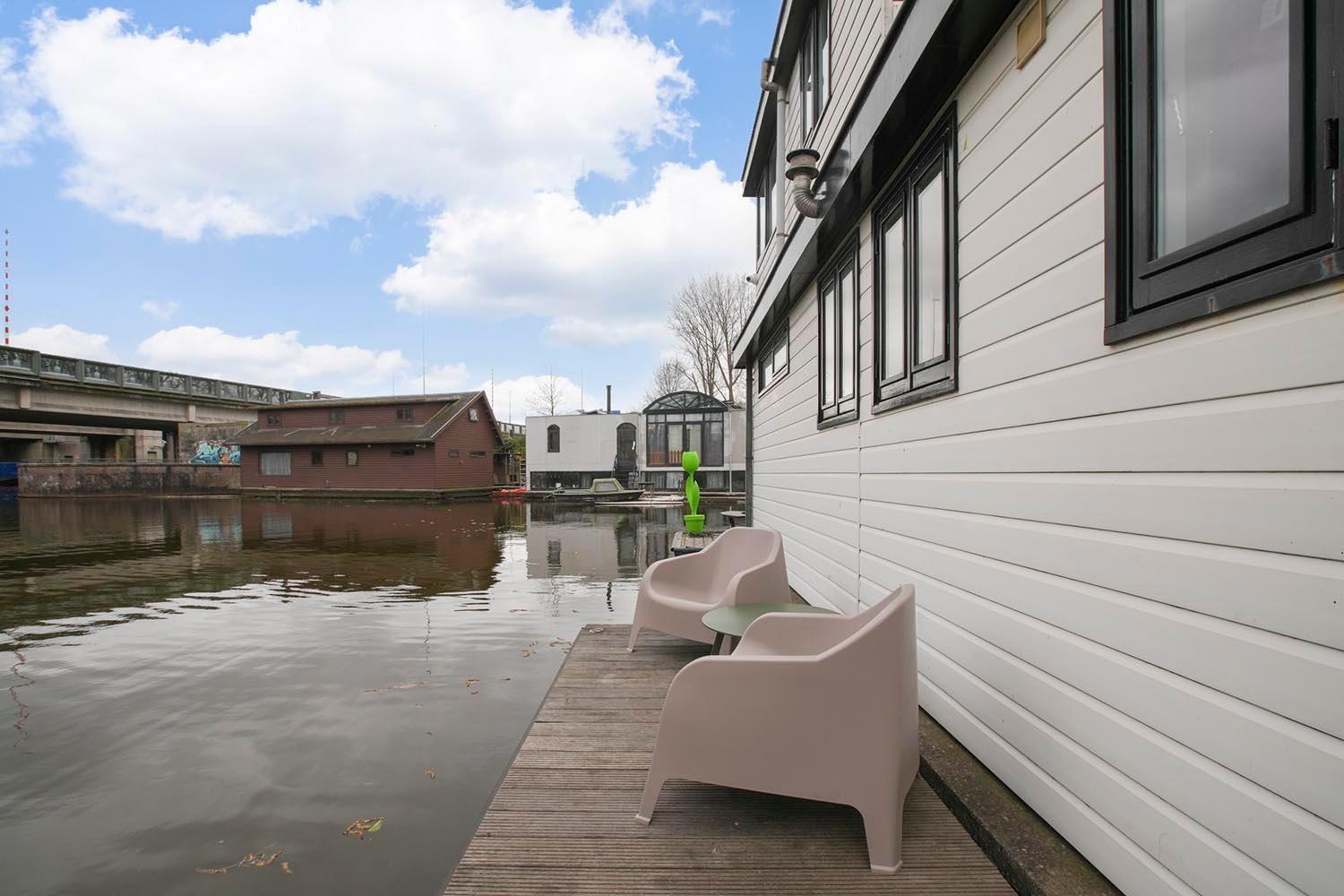 Houseboat The New Lake - Nieuwe Meer Amsterdam Eksteriør bilde