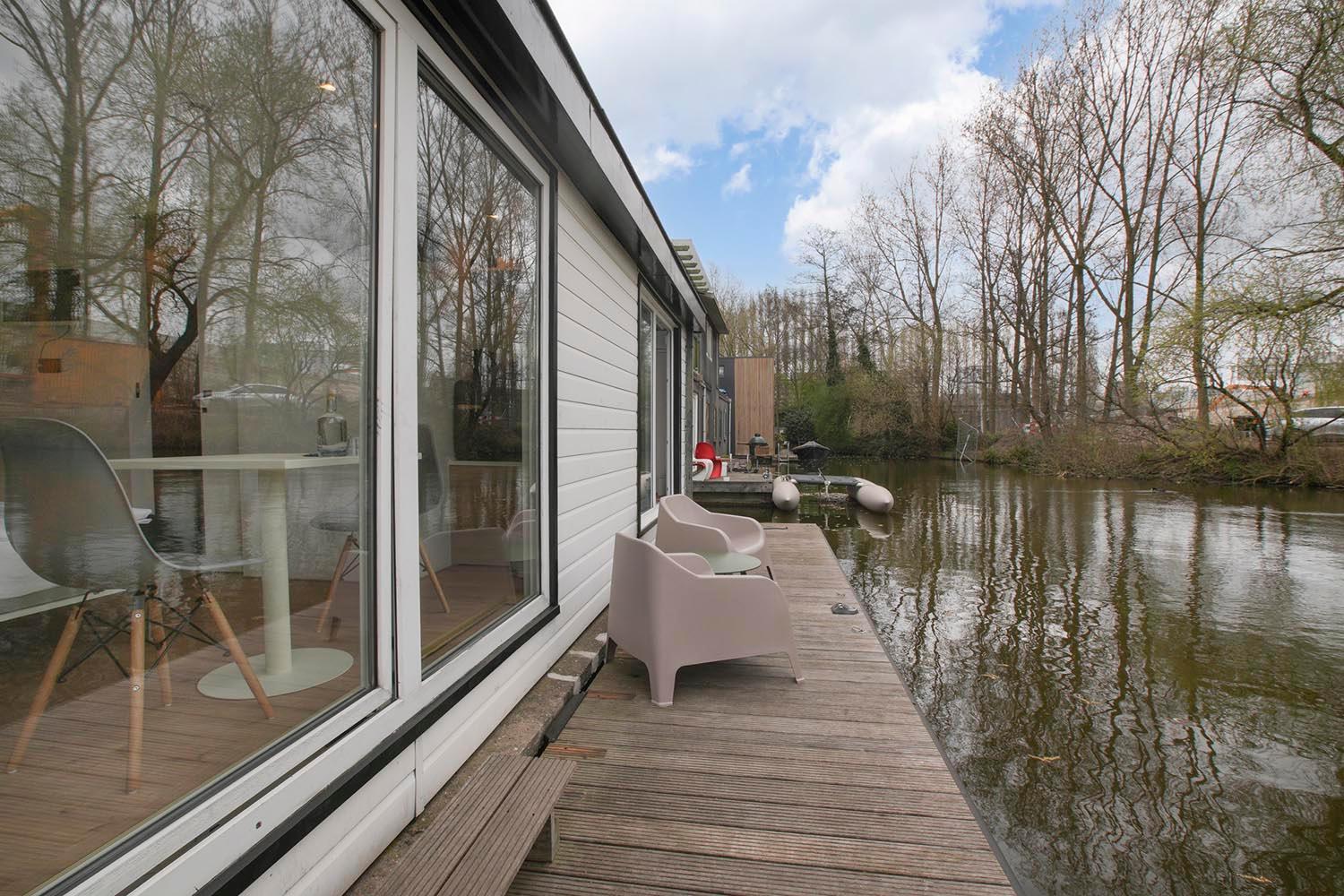 Houseboat The New Lake - Nieuwe Meer Amsterdam Eksteriør bilde